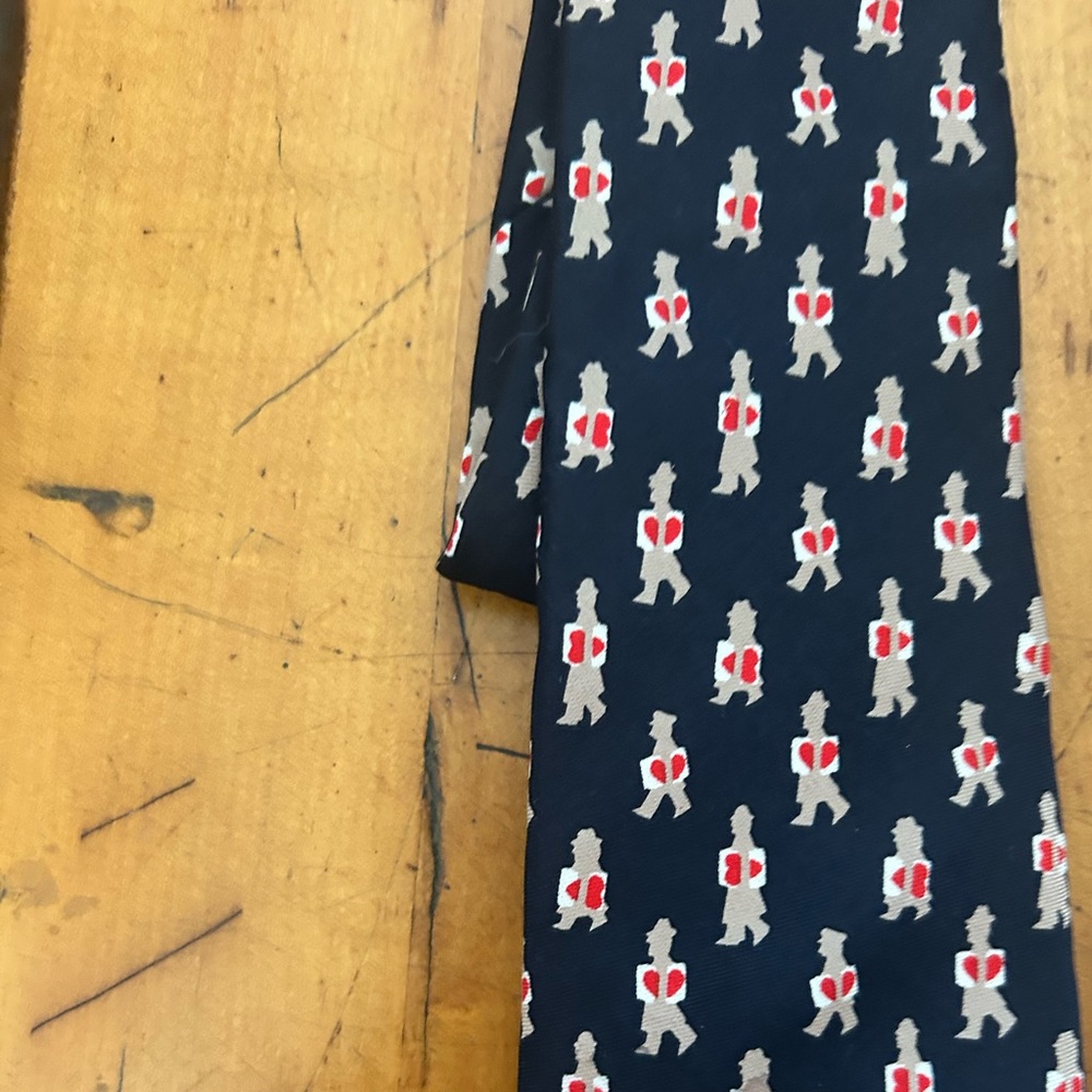 Vintage men’s tie - Little Man with a Big Heart - Picture 4 of 4